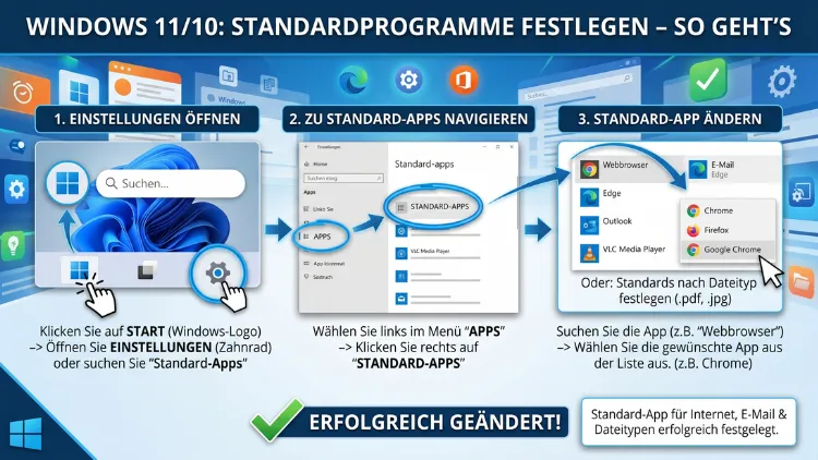 Windows 11/10: Standardprogramme festlegen – So geht’s