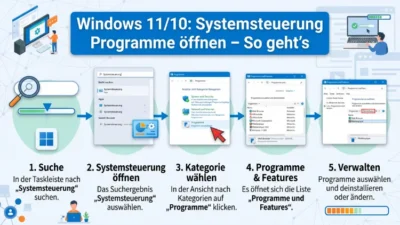 Windows 11/10: Systemsteuerung Programme öffnen – So geht’s