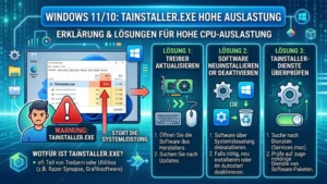 Windows 11/10: TAInstaller.exe hohe Auslastung – Lösung