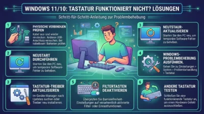 Windows 11/10: Tastatur funktioniert nicht? Lösung