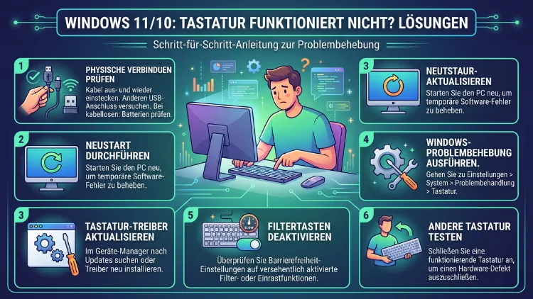 Windows 11/10: Tastatur funktioniert nicht? Lösung