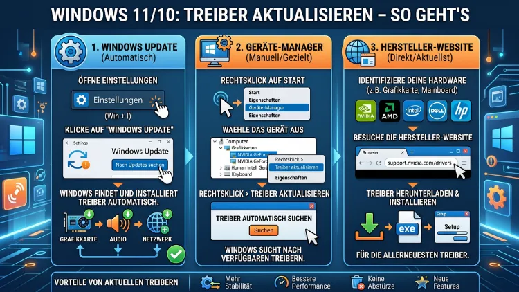 Windows 11/10: Treiber aktualisieren – So geht’s
