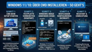 Windows 11/10: Über CMD installieren – So geht’s