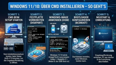 Windows 11/10: Über CMD installieren – So geht’s