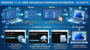 Windows 11/10: Über Eingabeaufforderung reparieren – So geht’s