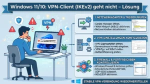 Windows 11/10: VPN-Client (IKEv2) geht nicht – Lösung