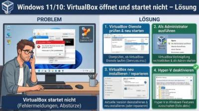 Windows 11/10: VirtualBox öffnet und startet nicht – Lösung