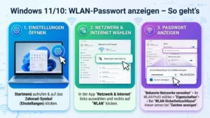 Windows 11/10: WLAN-Passwort anzeigen – So geht’s