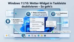 Windows 11/10: Wetter-Widget in Taskleiste deaktivieren – So geht’s
