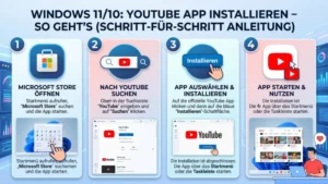 Windows 11/10: YouTube App installieren – So geht’s