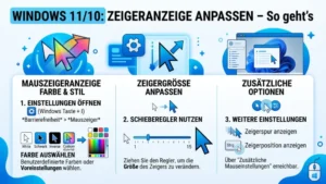 Windows 11/10: Zeigeranzeige anpassen – So geht’s