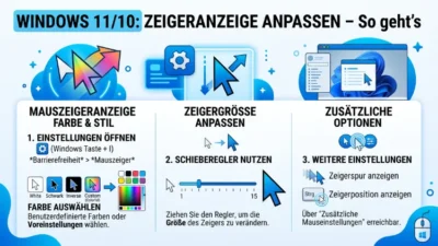 Windows 11/10: Zeigeranzeige anpassen – So geht’s