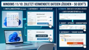 Windows 11/10: Zuletzt verwendete Dateien löschen – So geht’s