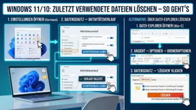 Windows 11/10: Zuletzt verwendete Dateien löschen – So geht’s