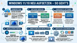 Windows 11/10 neu aufsetzen – So geht’s