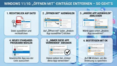 Windows 11/10: „Öffnen mit“-Einträge entfernen – So geht’s