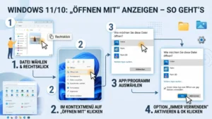 Windows 11/10: „Öffnen mit“ anzeigen – So geht’s