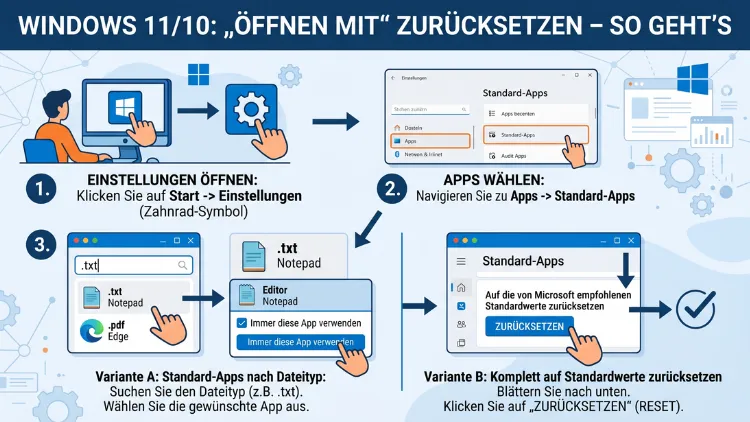 Windows 11/10: „Öffnen mit“ zurücksetzen – So geht’s