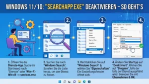 Windows 11/10: „SearchApp.exe“ deaktivieren – So geht’s