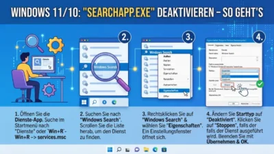 Windows 11/10: „SearchApp.exe“ deaktivieren – So geht’s