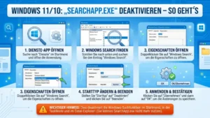 Windows 11/10: „SearchApp.exe“ deaktivieren – So geht’s