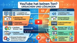 YouTube hat keinen Ton? Ursachen und Lösungen