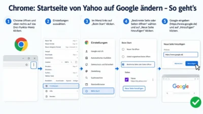 Chrome: Startseite von Yahoo auf Google ändern – So geht’s