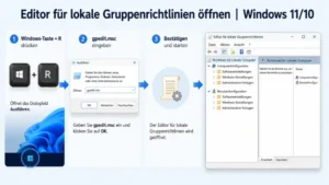 Editor für lokale Gruppenrichtlinien öffnen | Windows 11/10