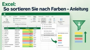 Excel: So sortieren Sie nach Farben – Anleitung