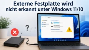 Externe Festplatte wird nicht erkannt unter Windows 11/10