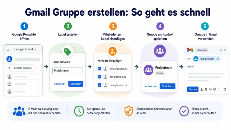 Gmail Gruppe erstellen: So geht es schnell
