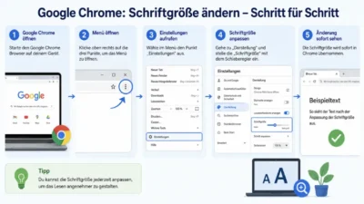 Google Chrome: Schriftgröße ändern – Schritt für Schritt