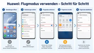 Huawei: Flugmodus verwenden – Schritt für Schritt