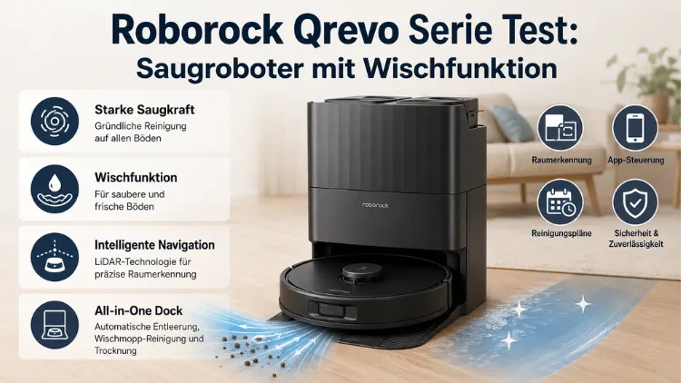Roborock Qrevo Serie Test: Saugroboter mit Wischfunktion