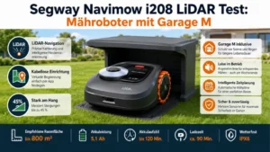 Segway Navimow i208 LiDAR Test: Mähroboter mit Garage M