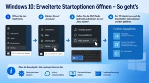 Windows 10: Erweiterte Startoptionen öffnen – So geht’s