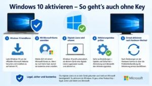 Windows 10 aktivieren – So geht’s auch ohne Key