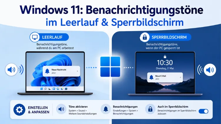 Windows 11: Benachrichtigungstöne im Leerlauf & Sperrbildschirm