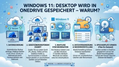 Windows 11: Desktop wird in OneDrive gespeichert – Warum?