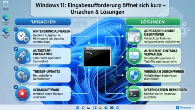 Windows 11: Eingabeaufforderung öffnet sich kurz – Ursachen & Lösungen