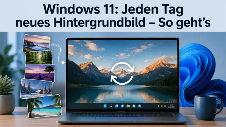 Windows 11: Jeden Tag neues Hintergrundbild – so geht’s