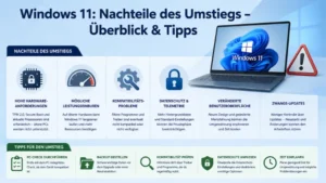 Windows 11: Nachteile des Umstiegs – Überblick & Tipps