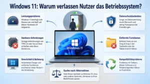 Windows 11: Warum verlassen Nutzer das Betriebssystem?