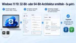 Windows 11/10: 32-Bit- oder 64-Bit-Architektur ermitteln – So geht’s