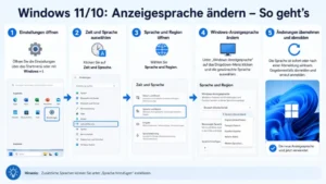 Windows 11/10: Anzeigesprache ändern – So geht’s