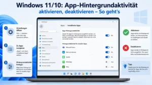 Windows 11/10: App-Hintergrundaktivität aktivieren, deaktivieren – So geht’s