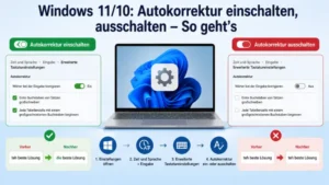 Windows 11/10: Autokorrektur einschalten, ausschalten – So geht’s