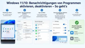 Windows 11/10: Benachrichtigungen von Programmen aktivieren, deaktivieren – So geht’s