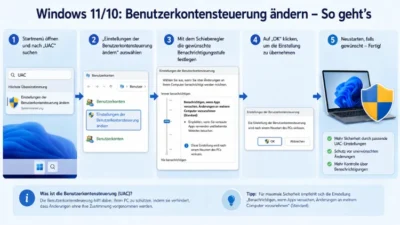 Windows 11/10: Benutzerkontensteuerung ändern – So geht’s