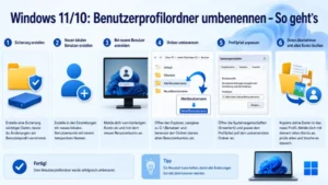 Windows 11/10: Benutzerprofilordner umbenennen – So geht’s